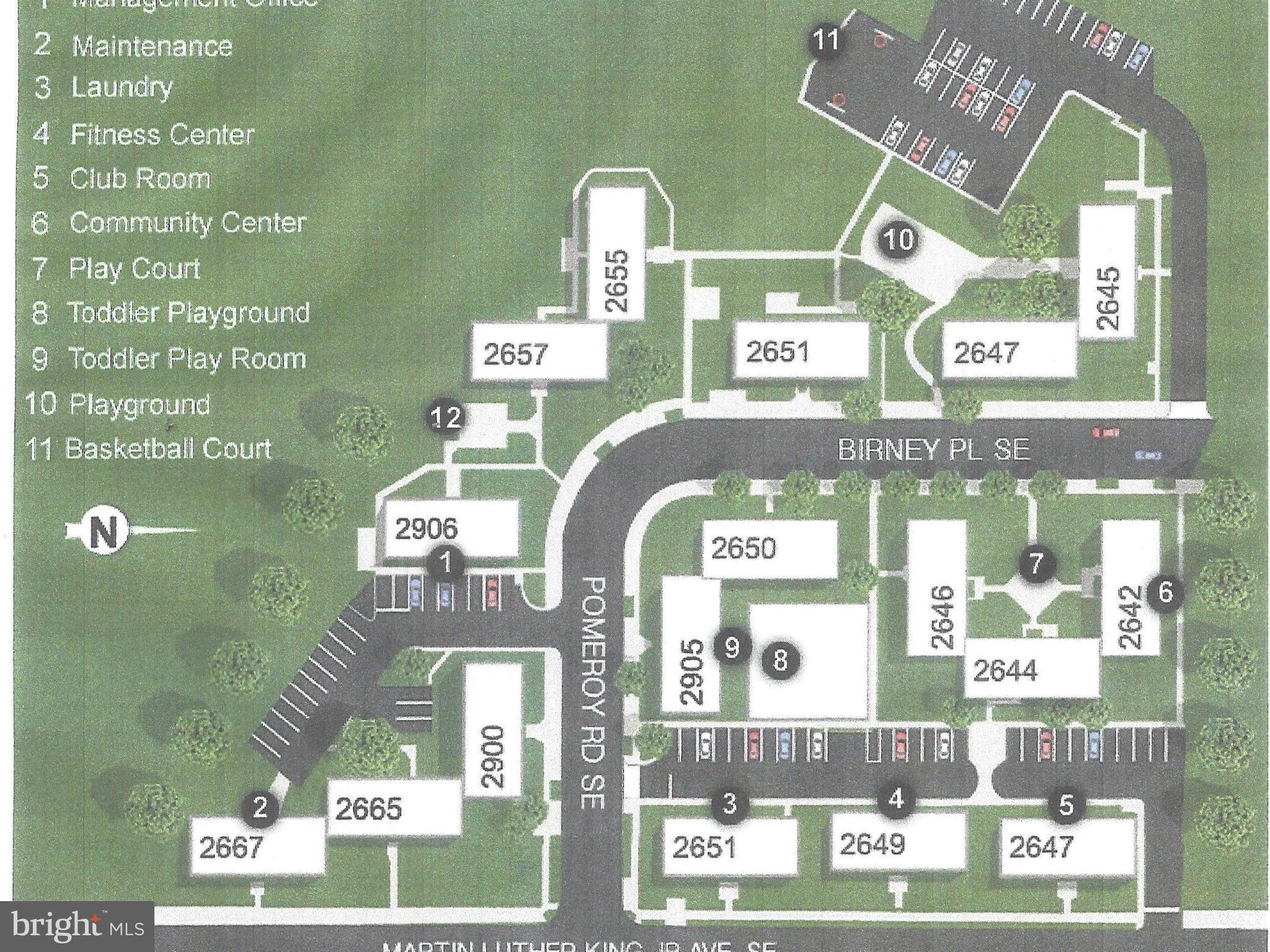 2900 Pomeroy Road Southeast, Unit 101 Washington, DC 20020 - Photo 3 of 46 Site Plan