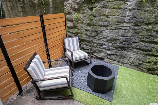 an aerial view of a city