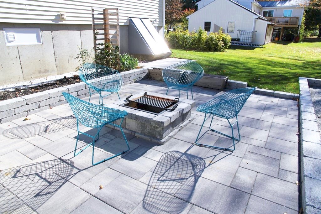 12 Back River Road Amesbury, MA 01913 - Photo 26 of 30 a view of a patio with table and chairs barbeque potted plants
