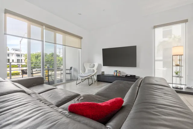 a very nice looking room with a large window