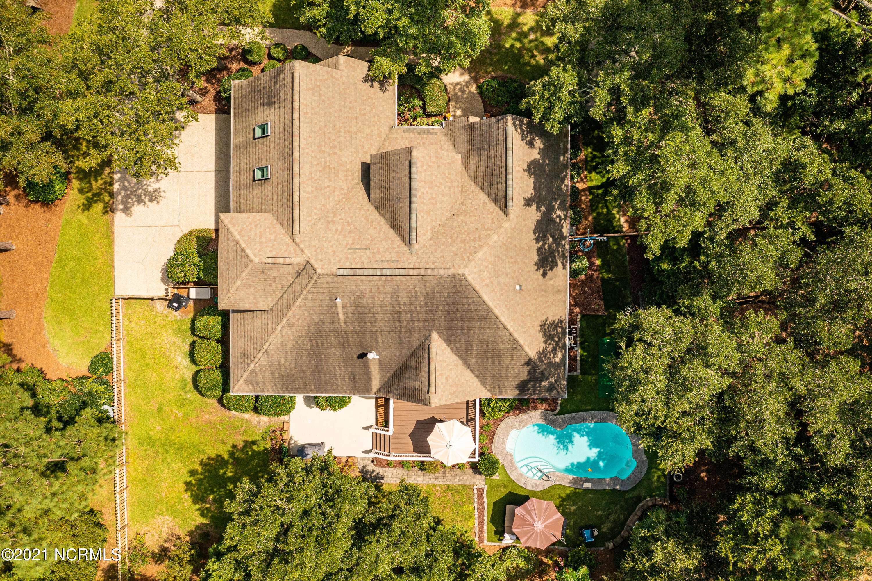 326 Garnercrest Road Wilmington, NC 28411 - Photo 33 of 39 Aerial of house and Yard