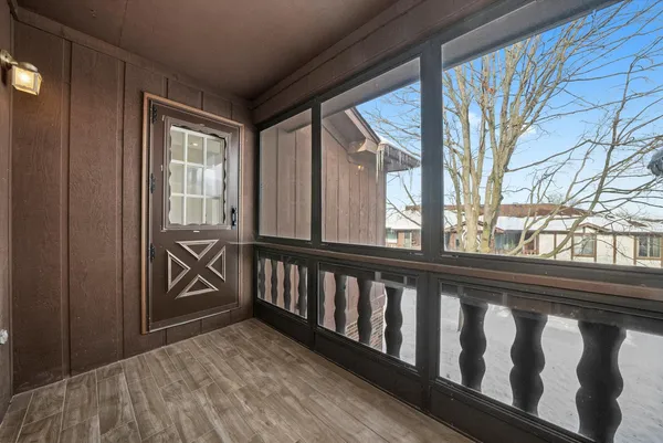 a view of a porch