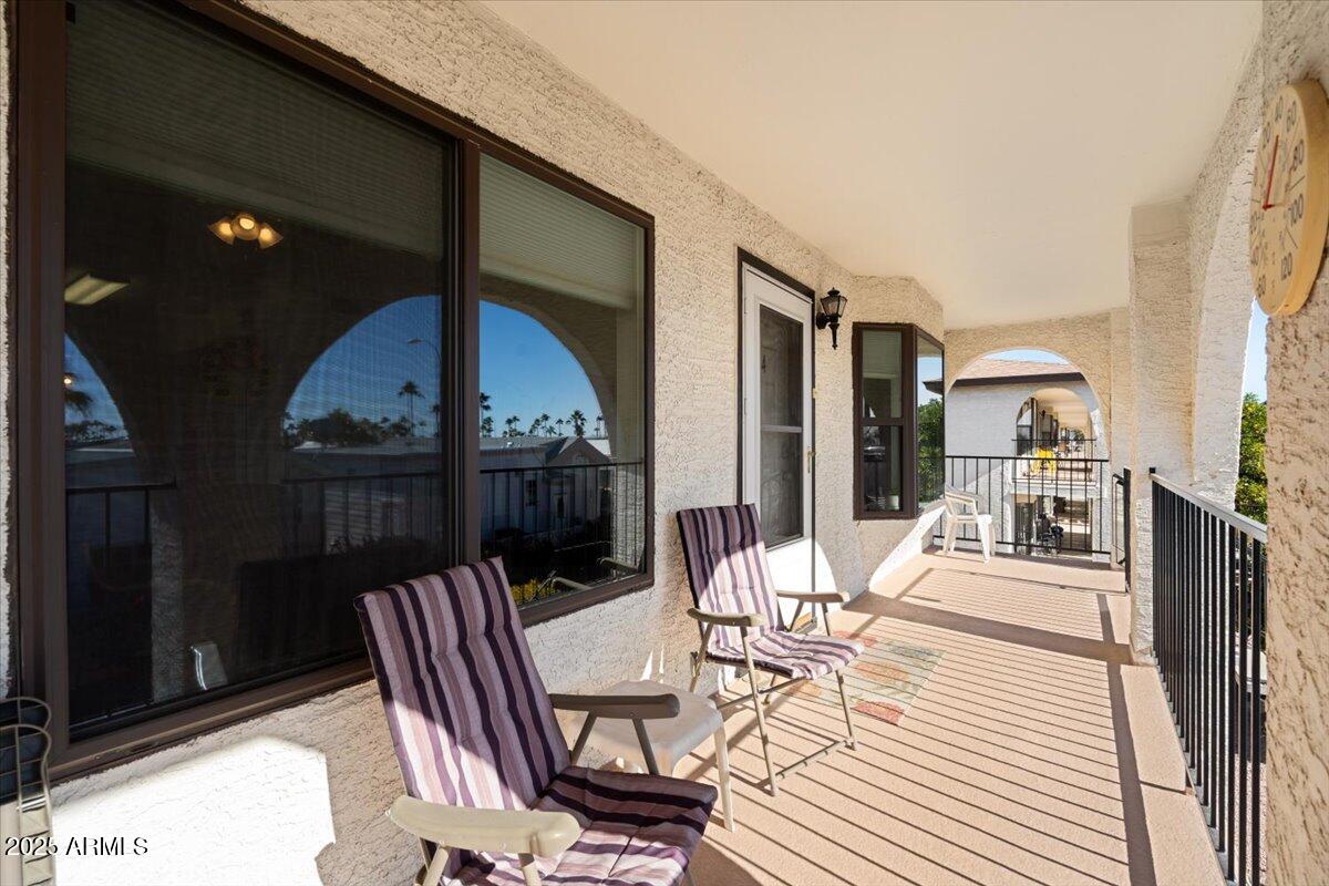 3270 South Goldfield Road, Unit 514 Apache Junction, AZ 85119 - Photo 7 of 56 Covered Balcony Deck