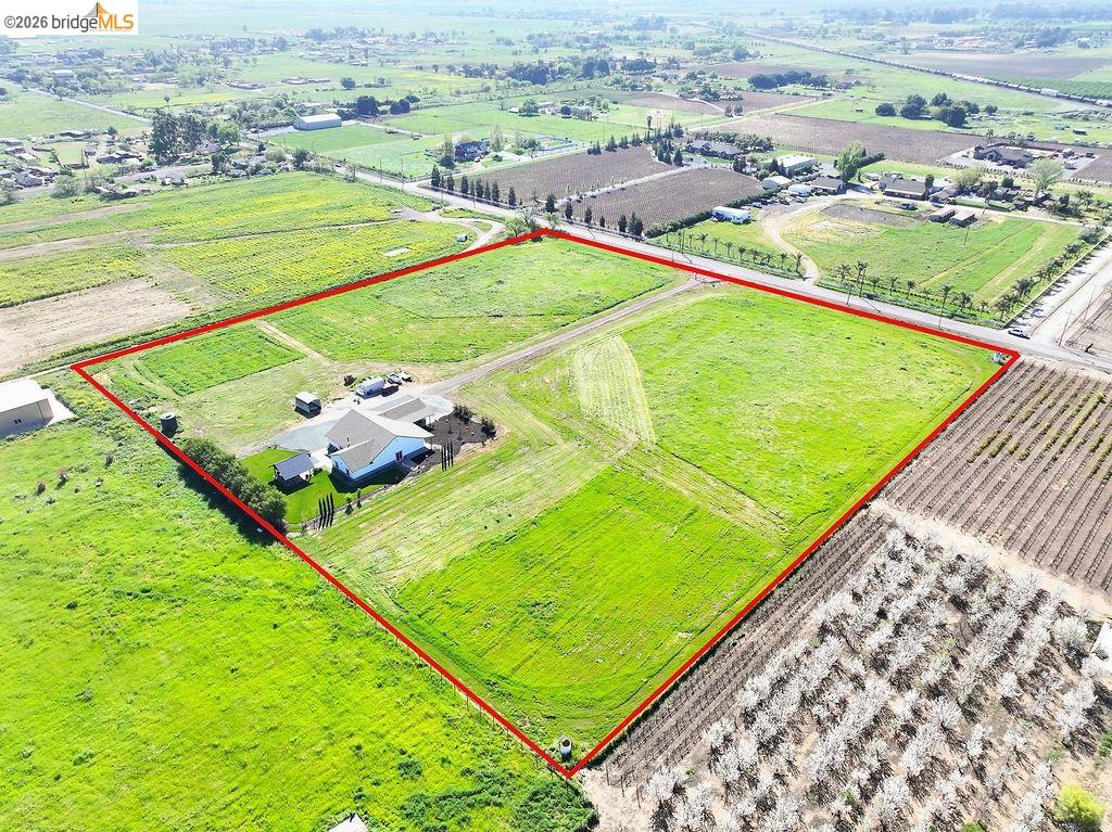 2200 Delta Road Knightsen, CA 94548 - Photo 25 of 26 View of rural area featuring rows of crops and property boundaries highlighted