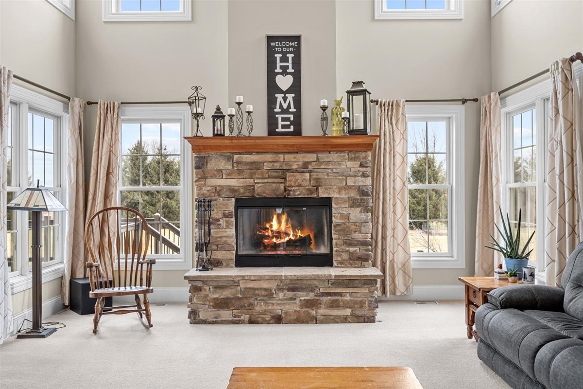1-n203 East Blackberry Crossing Circle Elburn, IL 60119 - Photo 8 of 30 a living room with furniture a window and a fireplace