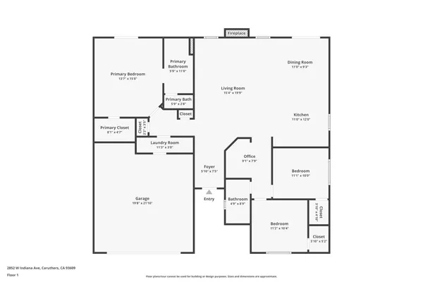 $449,000 | 2852 West Indiana, Caruthers, CA 93609