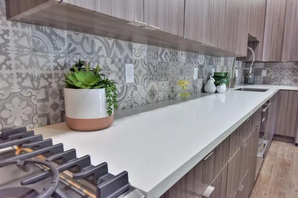 an aerial view of a residential houses with outdoor space