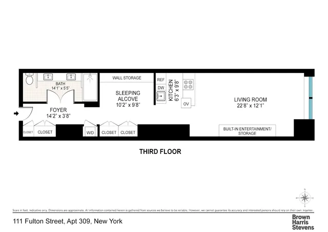 $625,000 | 111 Fulton Street, Unit 309 | Financial District