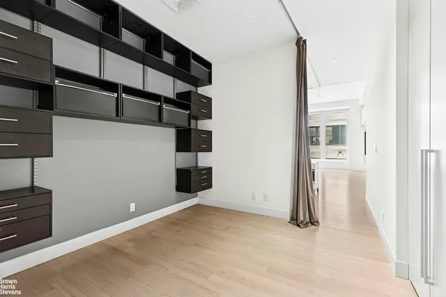 a view of a room with shelf