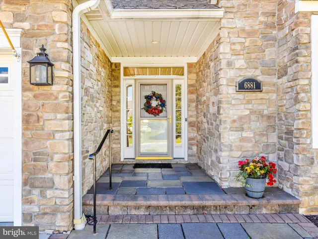 a front view of a house with entryway