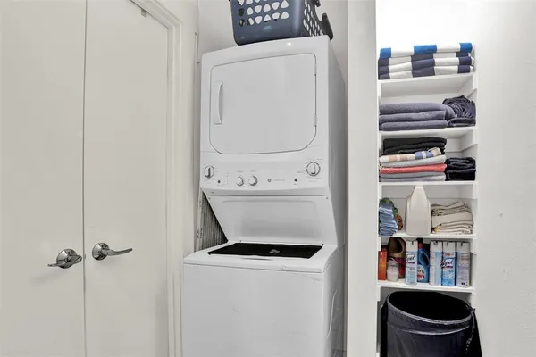 a view of storage and utility room