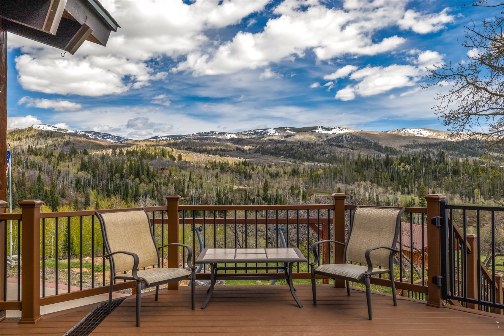 31775 Bradley Ranch Steamboat Springs, CO 80487 - Photo 46 of 49 a view of a chair and table on the terrace