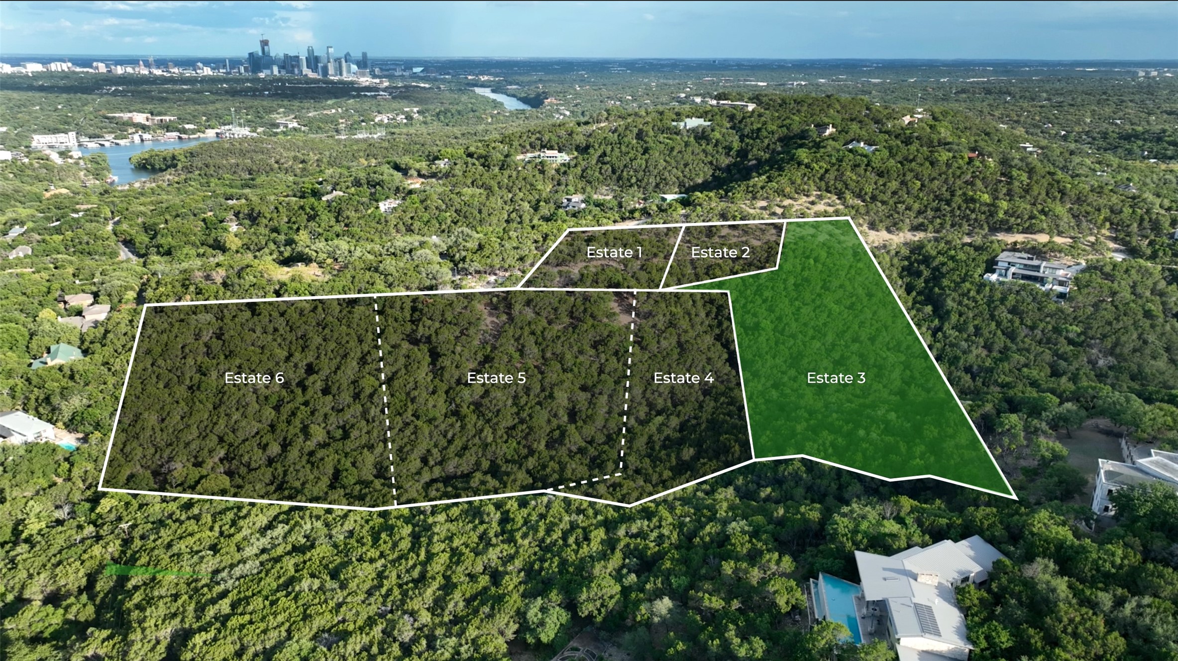 6 Martelli Lane Austin, TX 78746 - Photo 6 of 10 Estate 3 at Wildcat Club is the largest parcel in the enclave at almost 4.5 acres