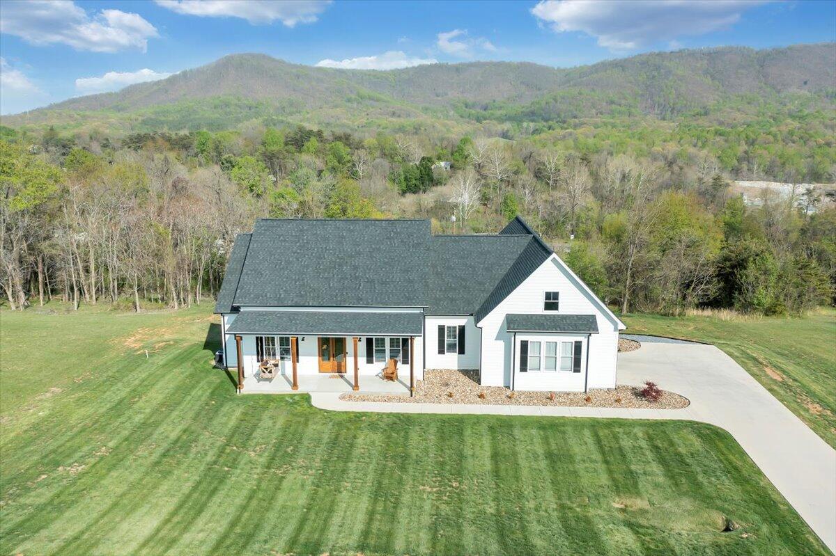 198 Thornblade Way Blue Ridge, VA 24064 - Photo 64 of 78 a front view of house with yard and green space