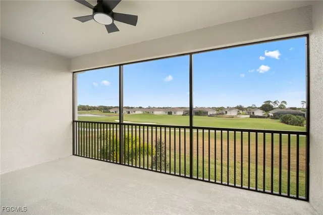 a view of city from a balcony
