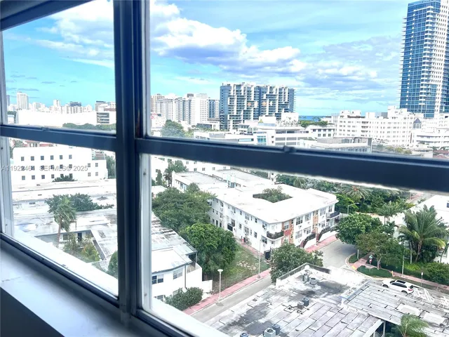 a view of a city from a window