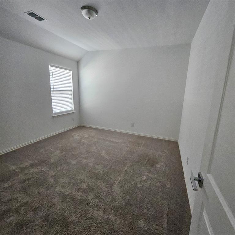 2309 Jack Rabbit Way Northlake, TX 76247 - Photo 23 of 28 Carpeted room with white walls, a single window with blinds, and a flush mount ceiling light