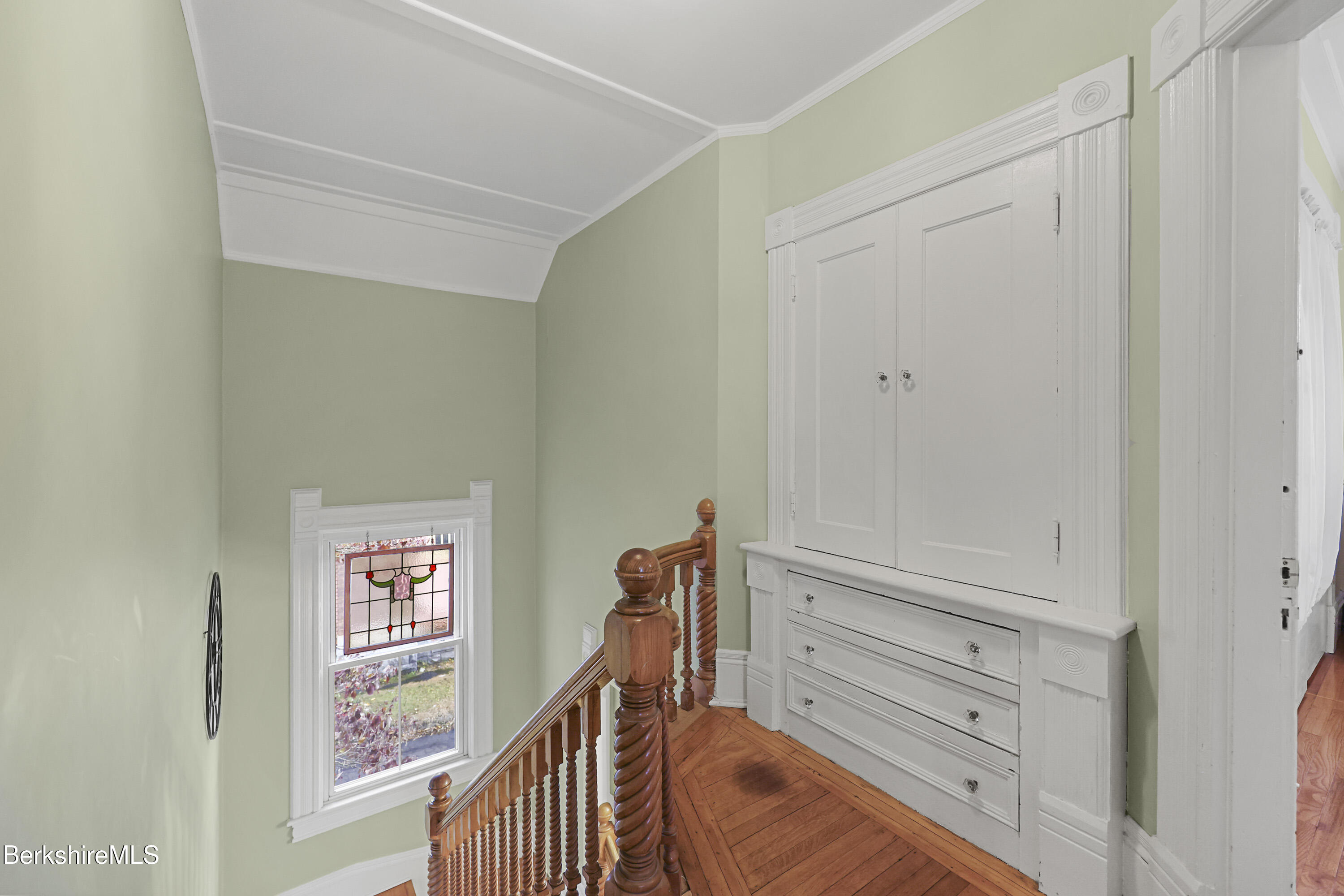 67 Cherry Street North Adams, MA 01247 - Photo 24 of 59 a view of a hallway with stairs
