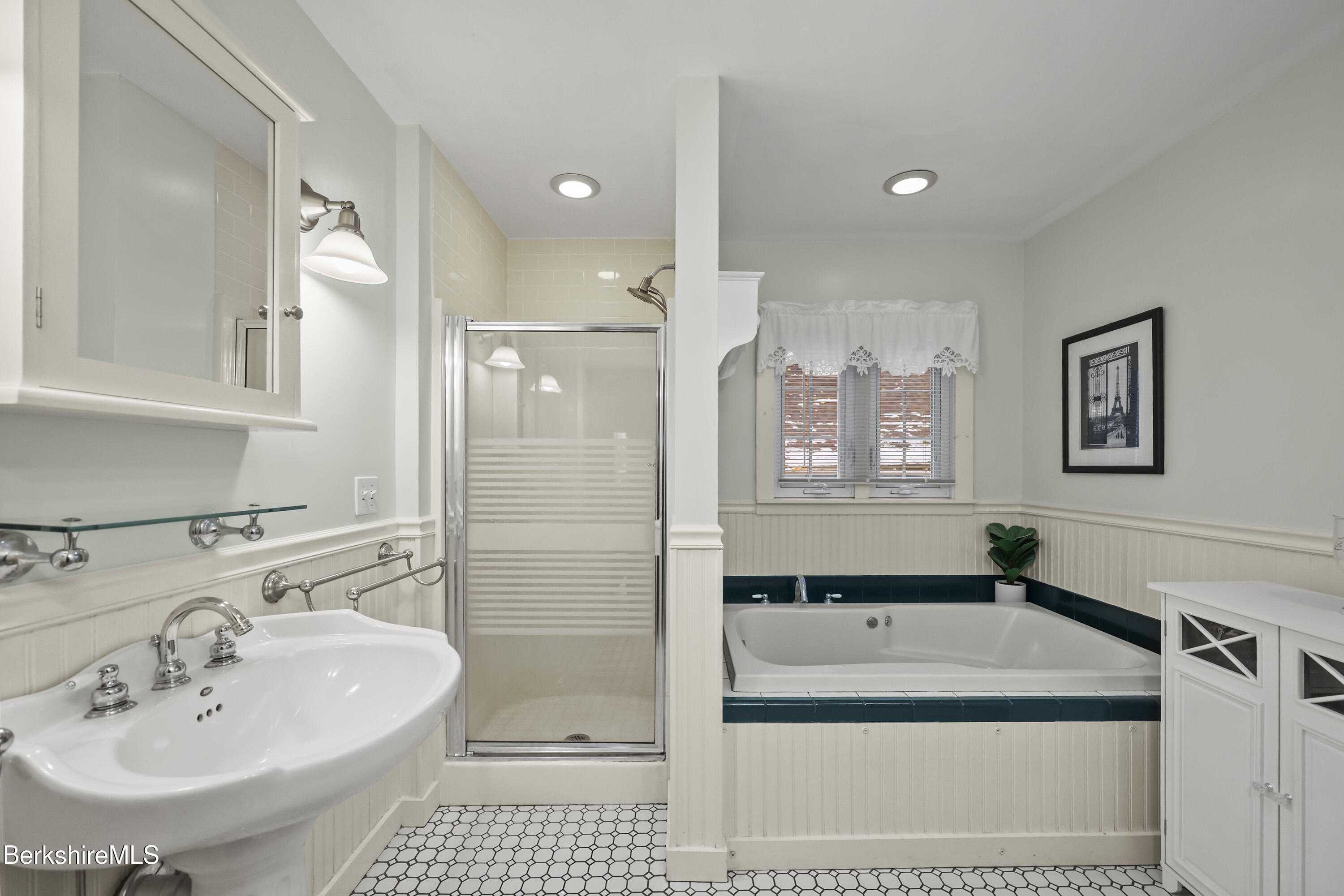 67 Cherry Street North Adams, MA 01247 - Photo 37 of 59 a bathroom with a sink a toilet and shower