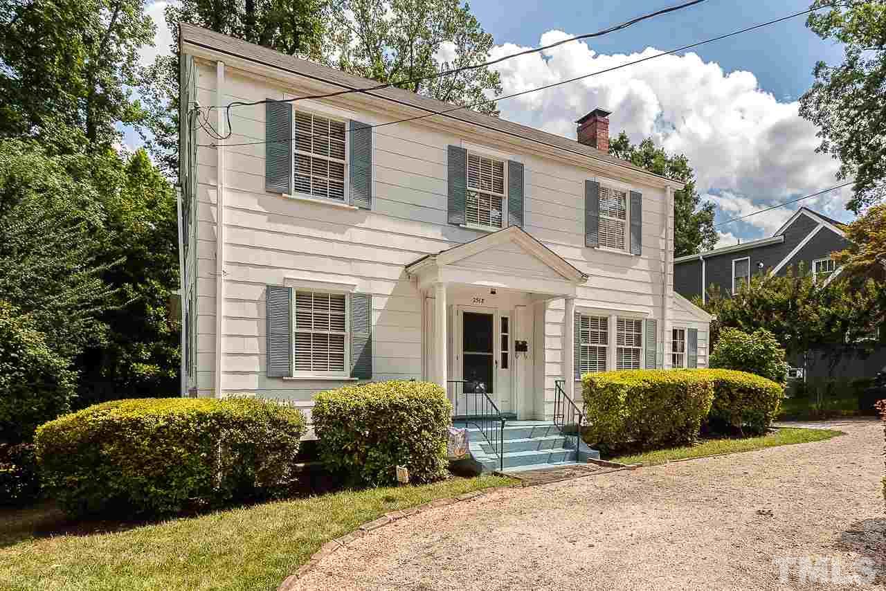 2518 Beechridge Road Raleigh, NC 27608 - Photo 2 of 25 a front view of a house with a garden