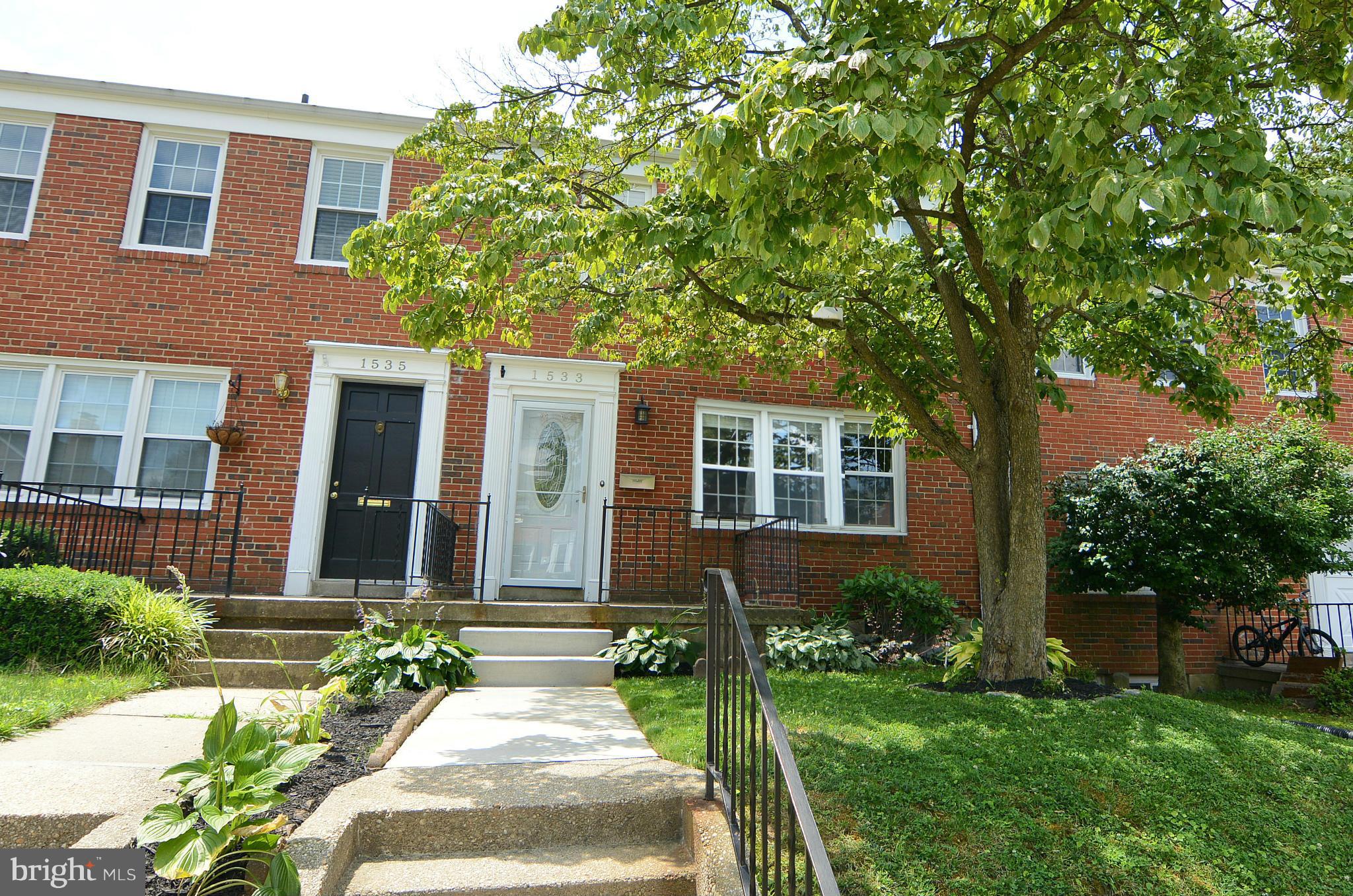 1533 Dellsway Road Towson, MD 21286 - Photo 1 of 30 Fantastic All Brick Townhouse 4BR 2 Full Baths