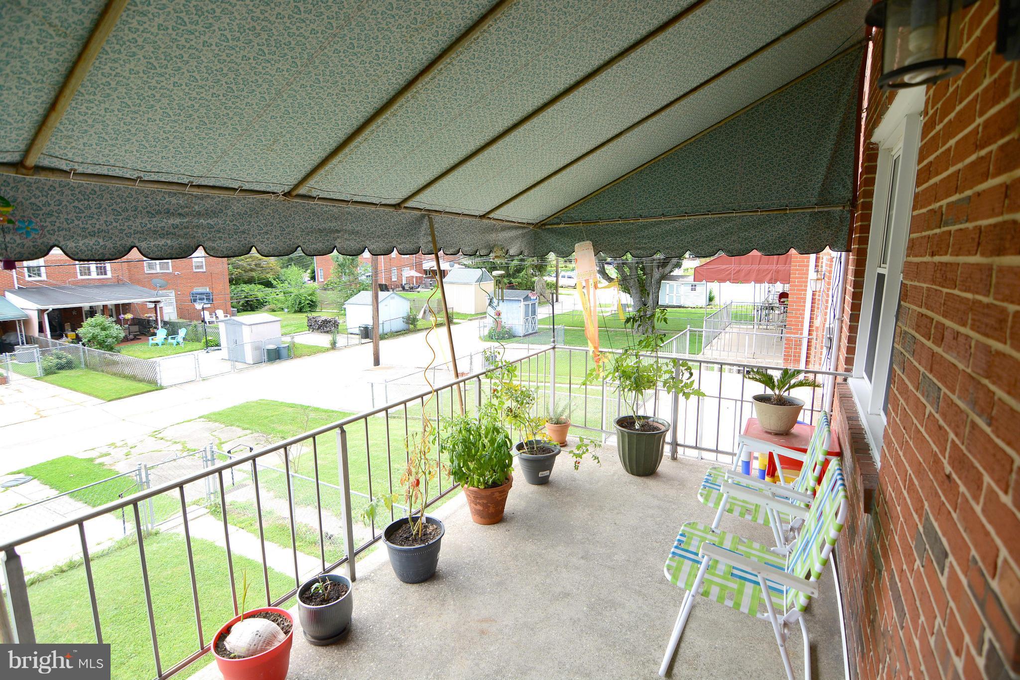 1533 Dellsway Road Towson, MD 21286 - Photo 6 of 30 Back porch with awning - off kitchen