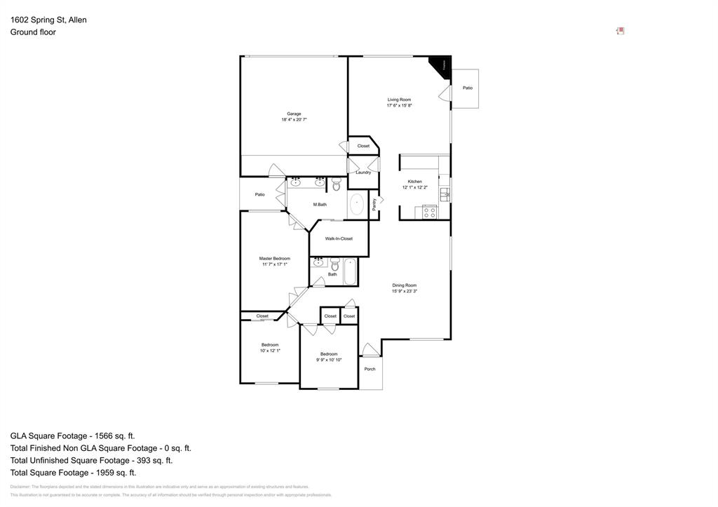 1602 Spring Street Allen, TX 75002 - Photo 20 of 20 a picture of a bench in front of a house
