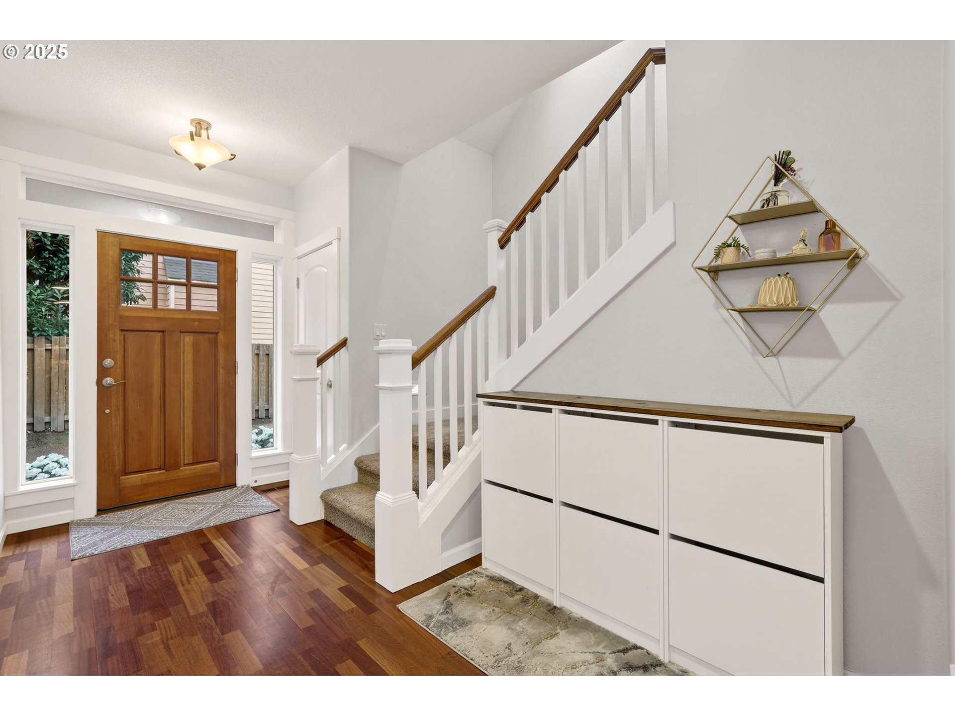13140 Southwest Madison Court Beaverton, OR 97008 - Photo 5 of 48 a view of entryway and hall with wooden floor