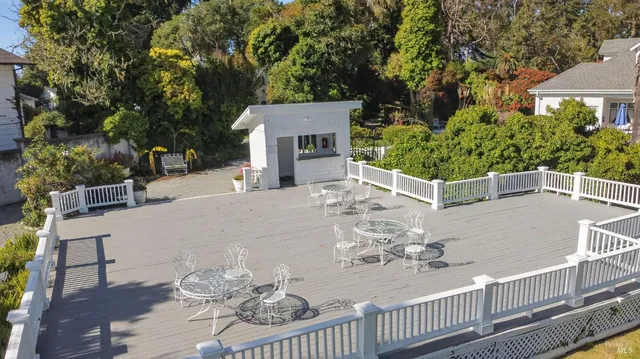 a view of a house with a patio