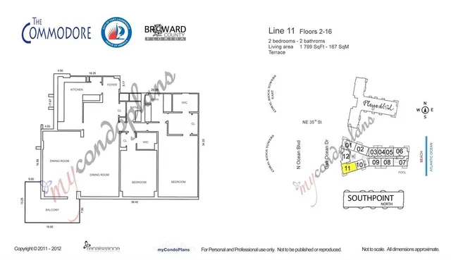 $3,500 | 3430 Galt Ocean Drive, Unit 211, Fort Lauderdale, FL 33308