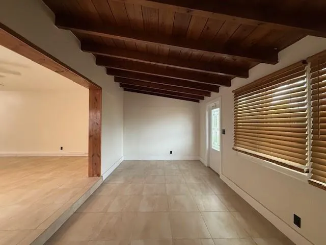 a view of an empty room