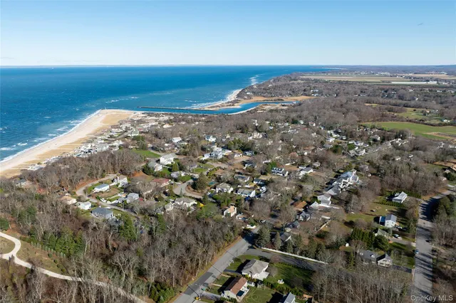 a view of city and ocean