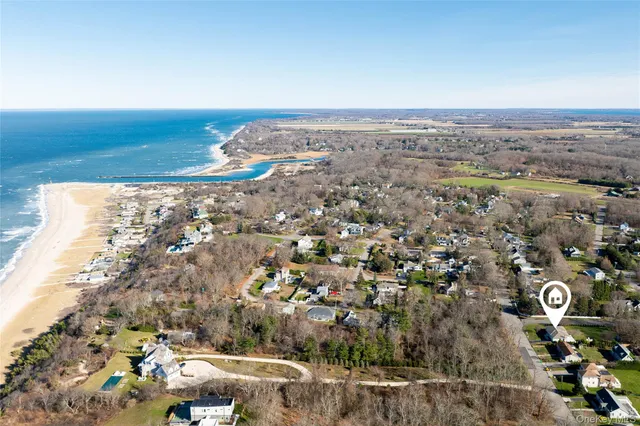 an aerial view of multiple house