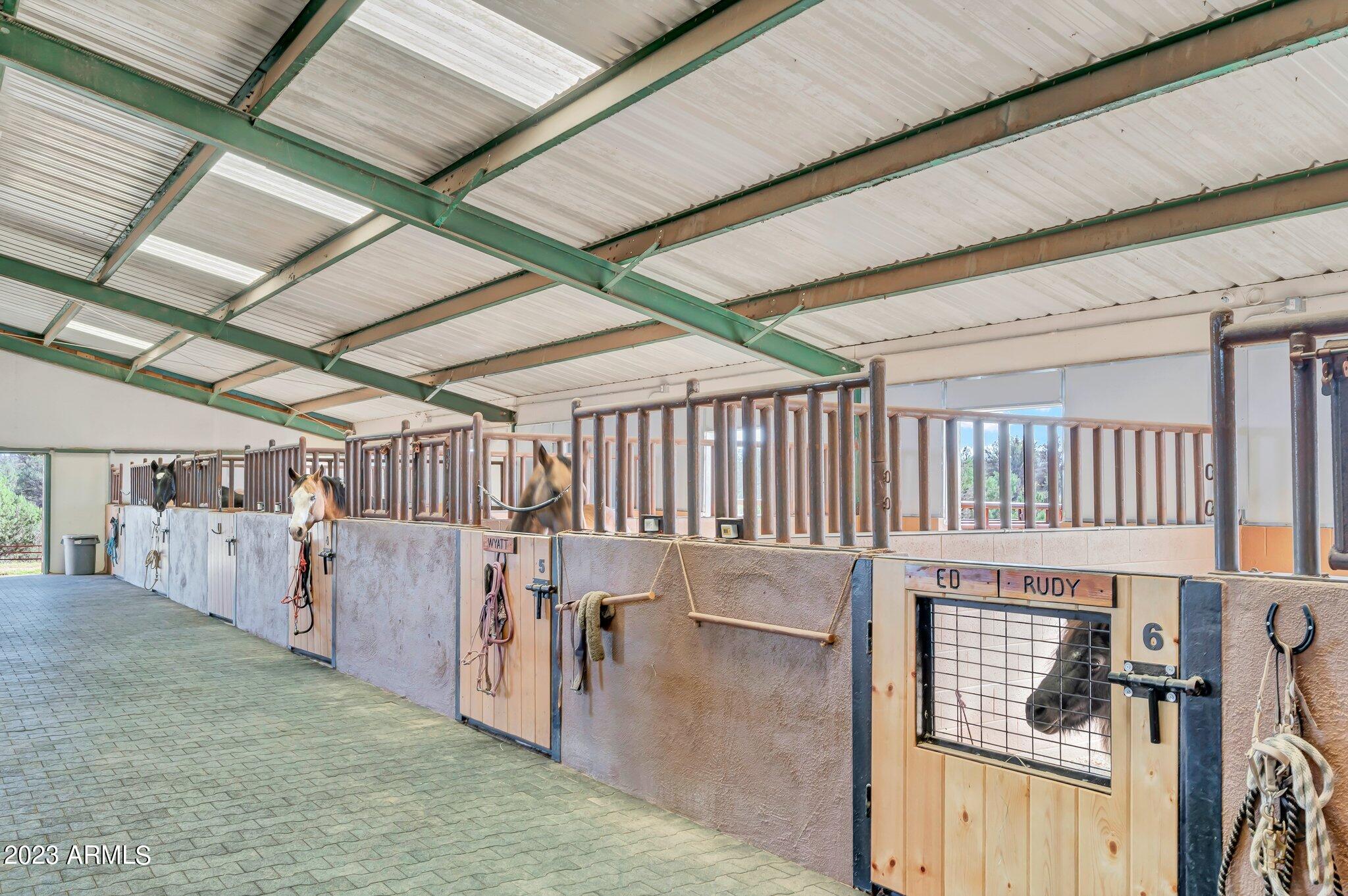5801 Dillon Wash Road Prescott, AZ 86305 - Photo 101 of 169 96 - Indoor Arena Horse Stalls