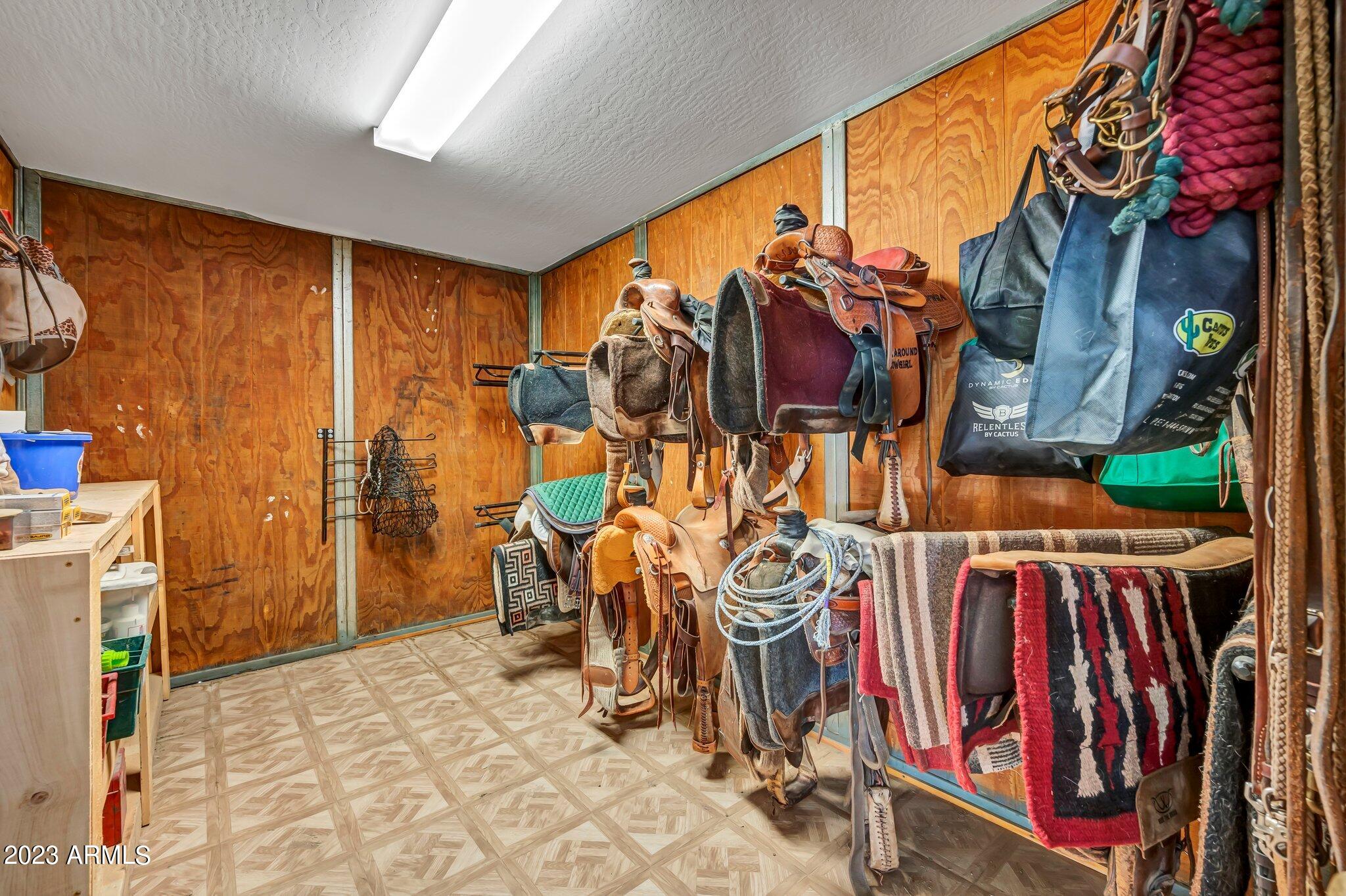 5801 Dillon Wash Road Prescott, AZ 86305 - Photo 157 of 169 152 - Lower Barn Tack Room