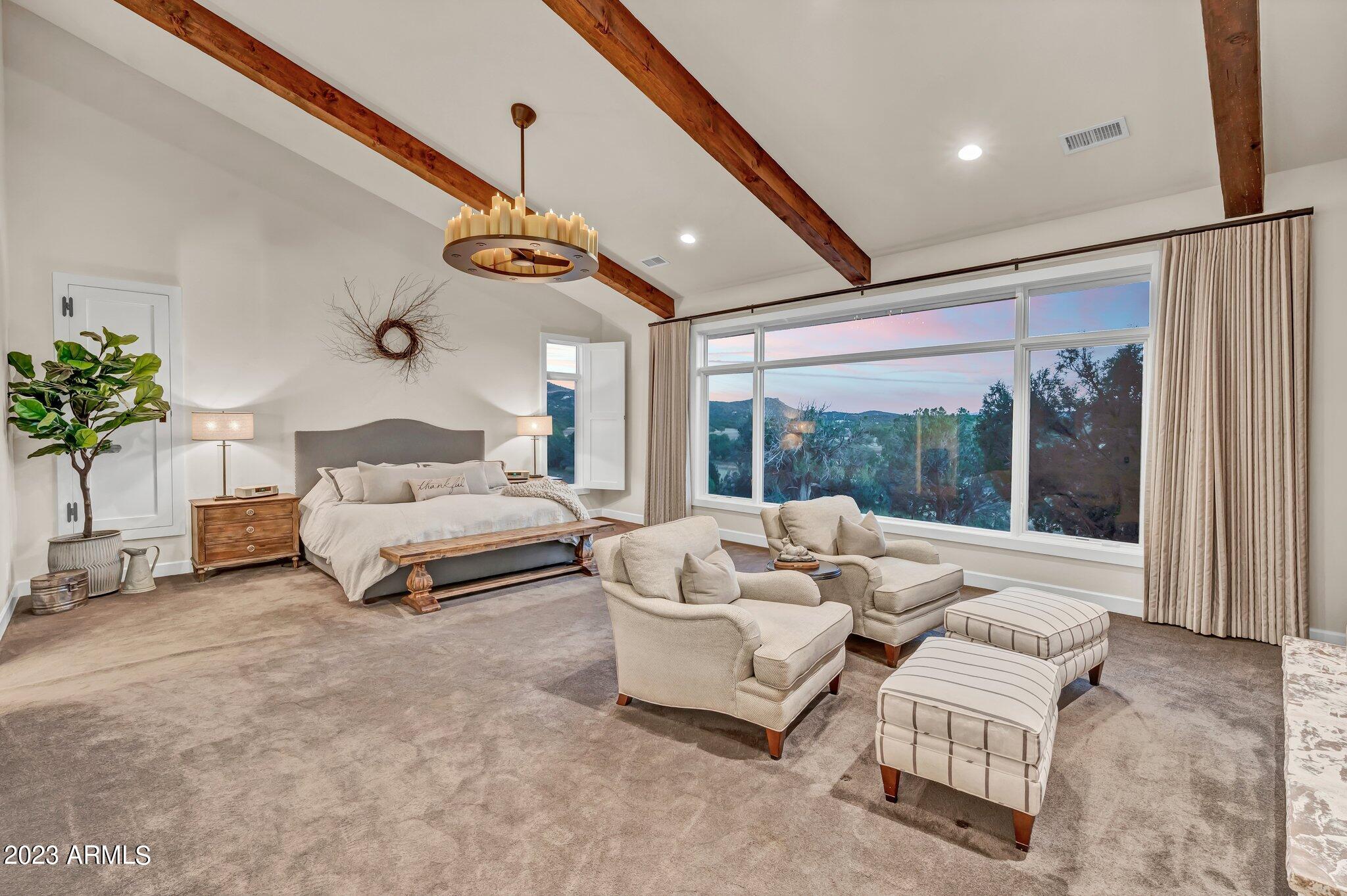 5801 Dillon Wash Road Prescott, AZ 86305 - Photo 19 of 169 14 - Main House Master Bedroom Sitting A