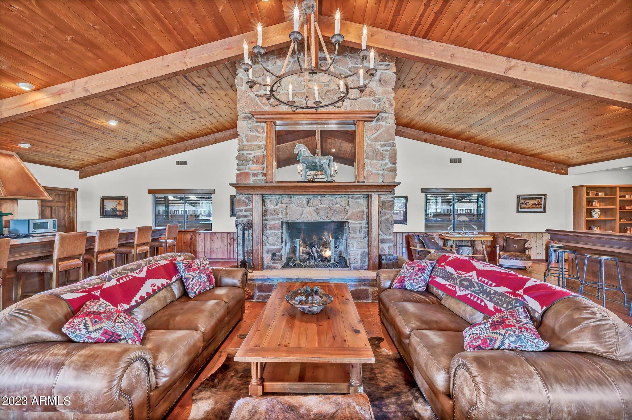 5801 Dillon Wash Road Prescott, AZ 86305 - Photo 66 of 169 61 - Clubhouse with Fireplace