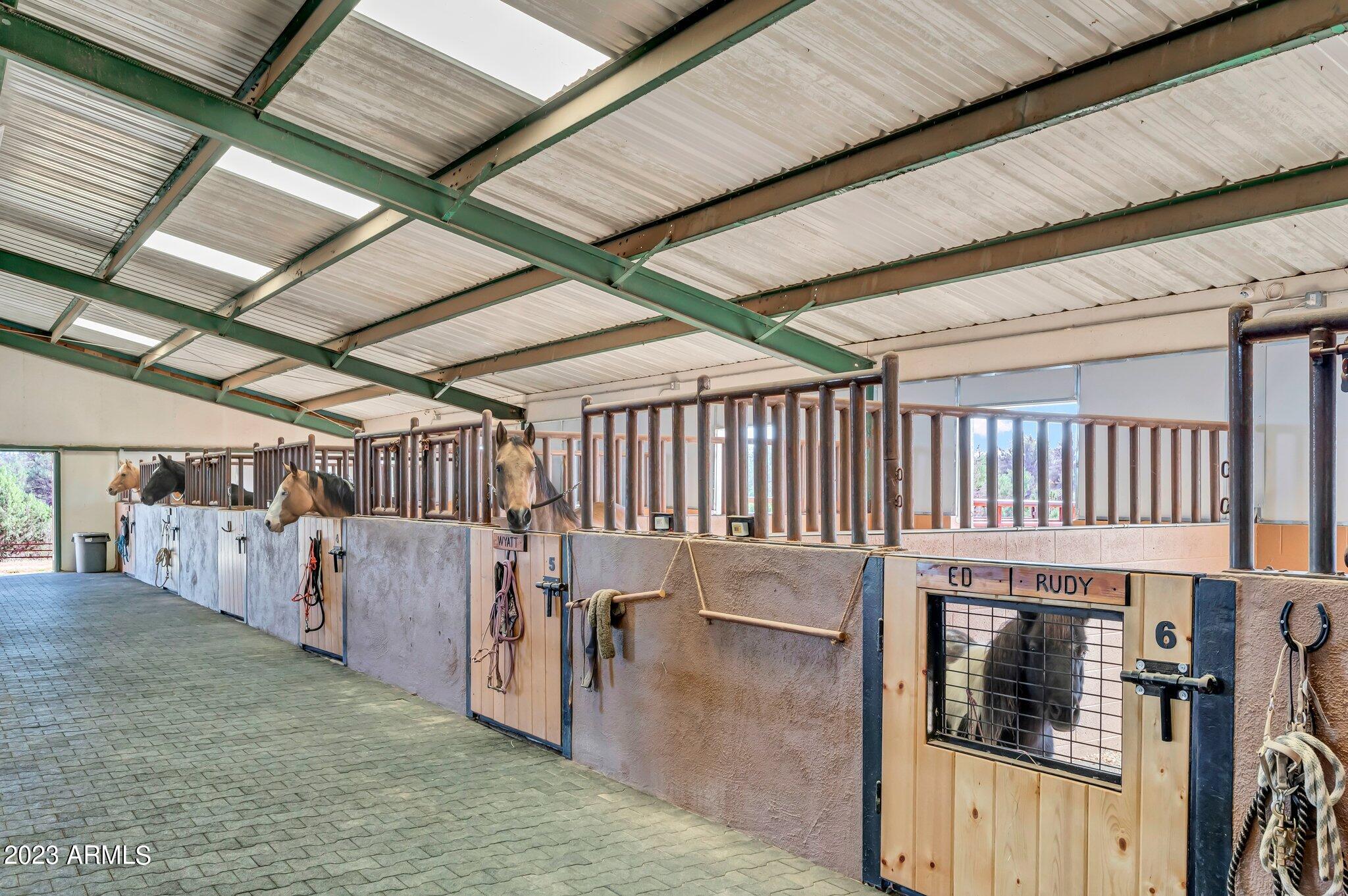 5801 Dillon Wash Road Prescott, AZ 86305 - Photo 100 of 169 95 - Indoor Arena Horse Stalls