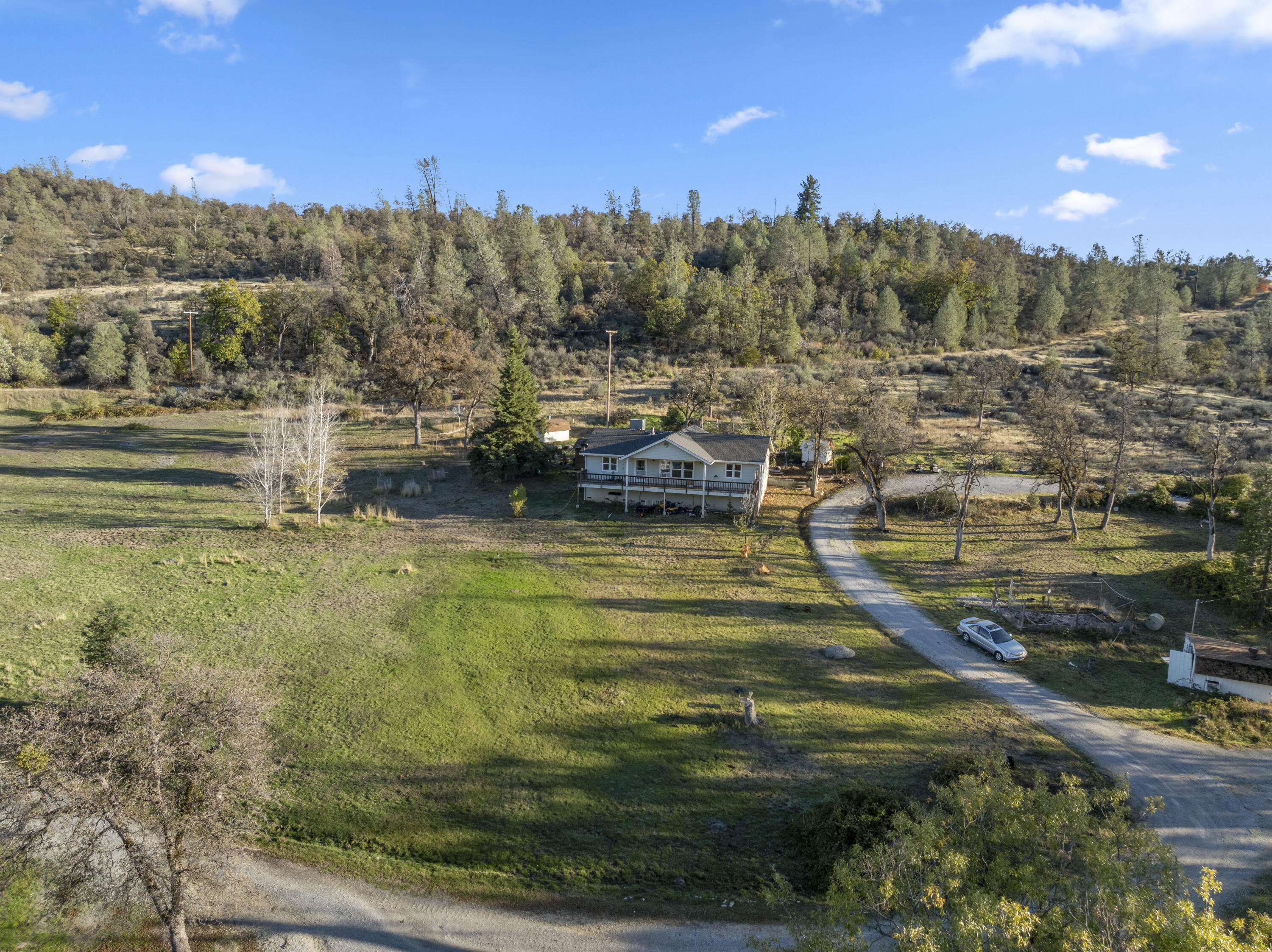 a view of a lake with houses