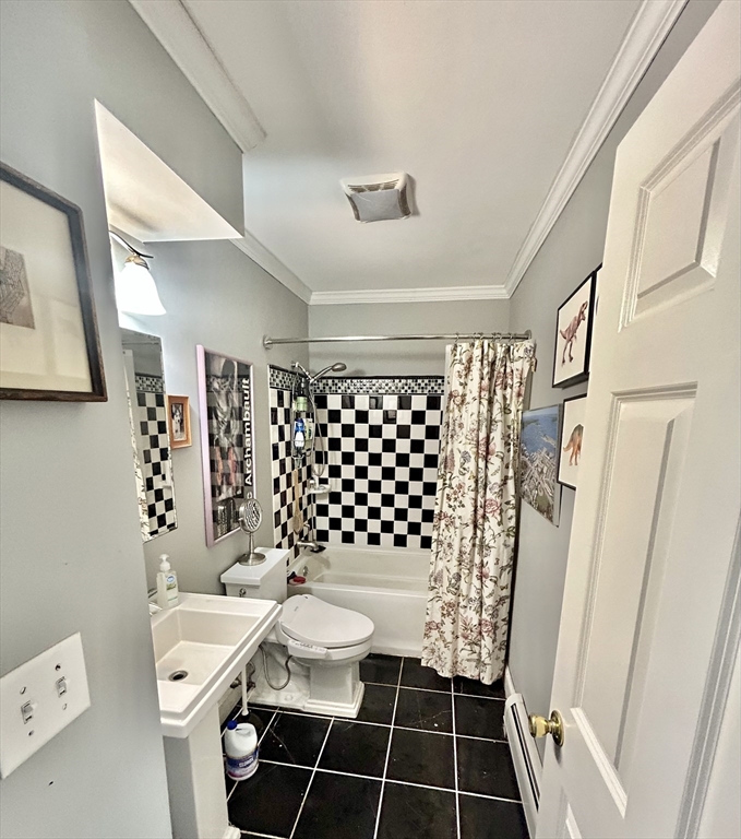 700 2nd Street, Unit 105 Fall River, MA 02721 - Photo 14 of 16 a bathroom with a sink a toilet a shower and a mirror