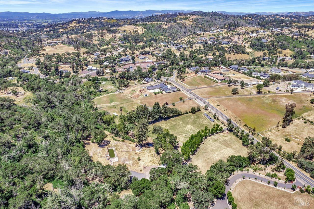 1400 Riebli Road Santa Rosa, CA 95404 - Photo 22 of 48 an aerial view of residential houses with outdoor space