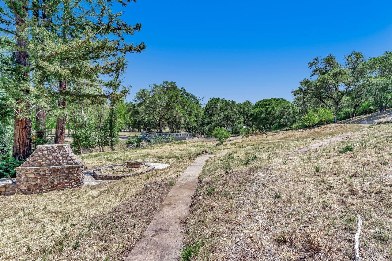 1400 Riebli Road Santa Rosa, CA 95404 - Photo 35 of 48 a view of a dry yard with trees
