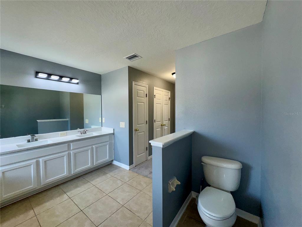 18403 Fish Loop Land O Lakes, FL 34638 - Photo 42 of 64 a bathroom with a toilet sink and mirror