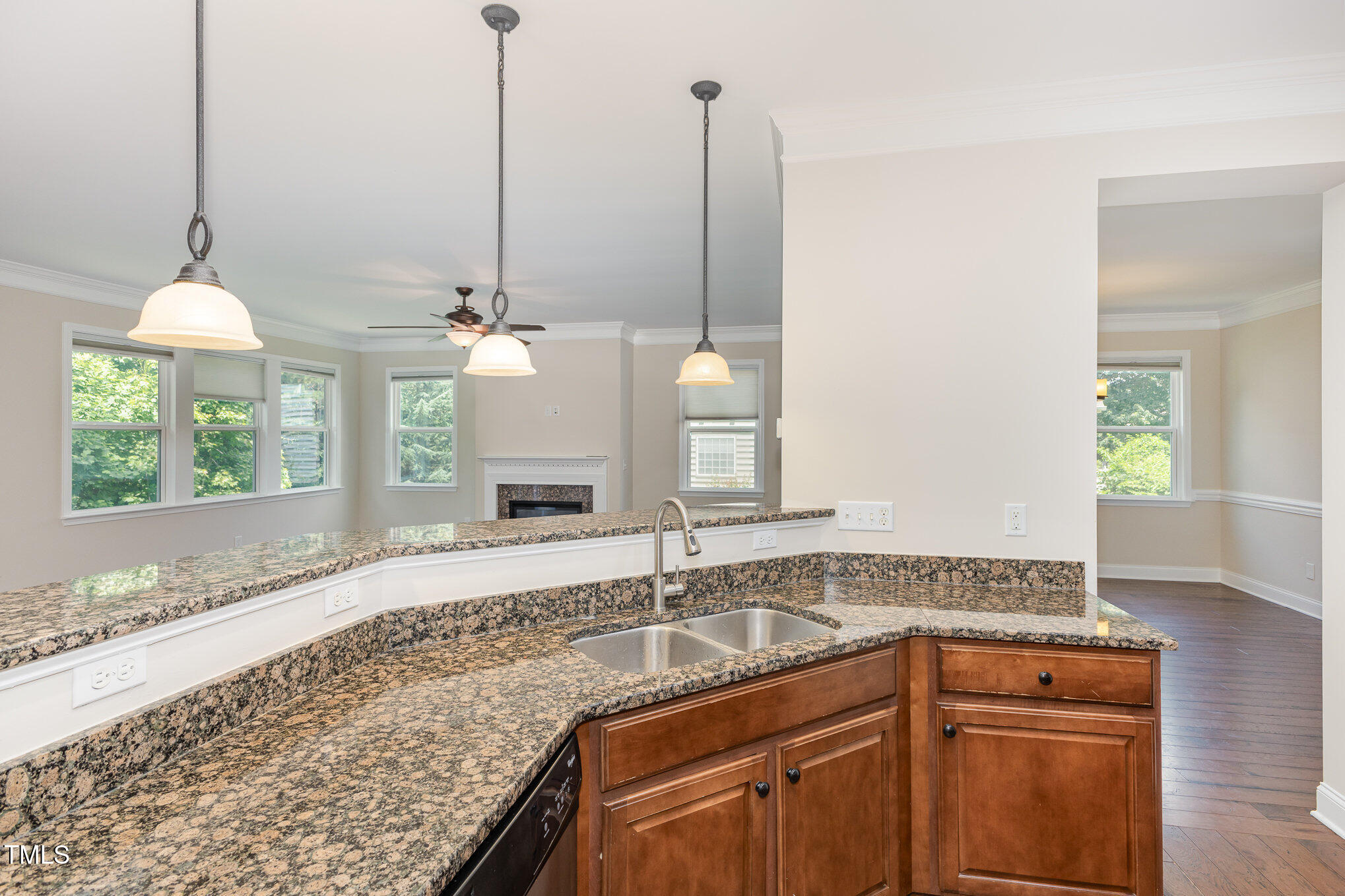1304 Barnford Mill Road Wake Forest, NC 27587 - Photo 16 of 40 a kitchen with sink refrigerator and window