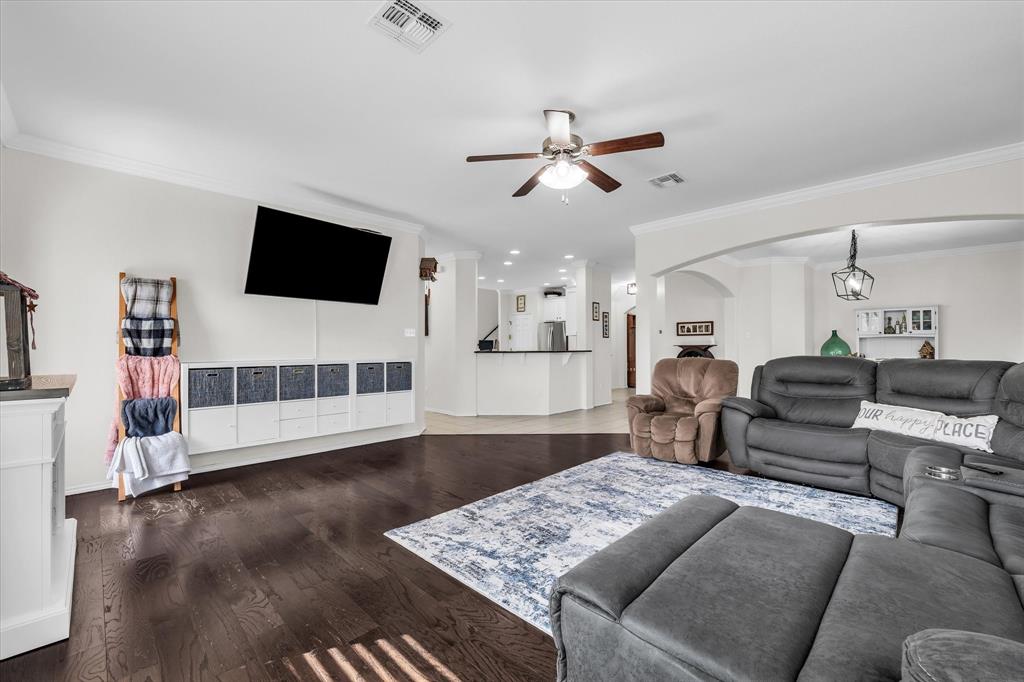9453 Centennial Drive Waco, TX 76708 - Photo 14 of 37 a living room with furniture and a flat screen tv