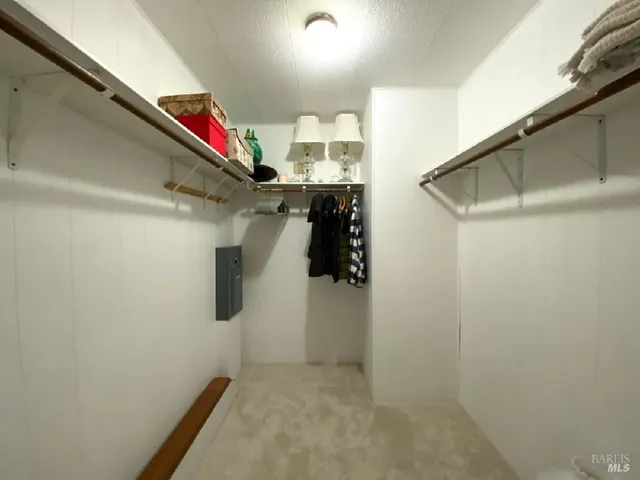 a view of walk in closet