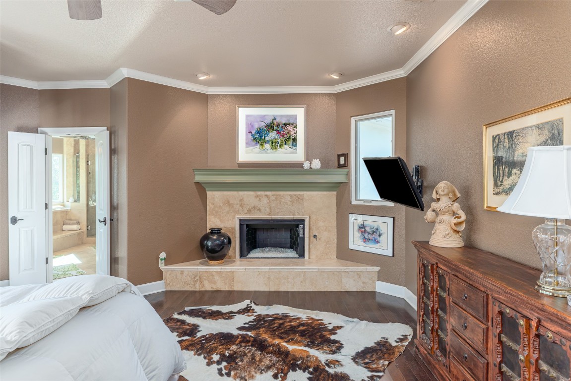 1300 Bluff Street Austin, TX 78704 - Photo 20 of 36 a living room with furniture and a fireplace