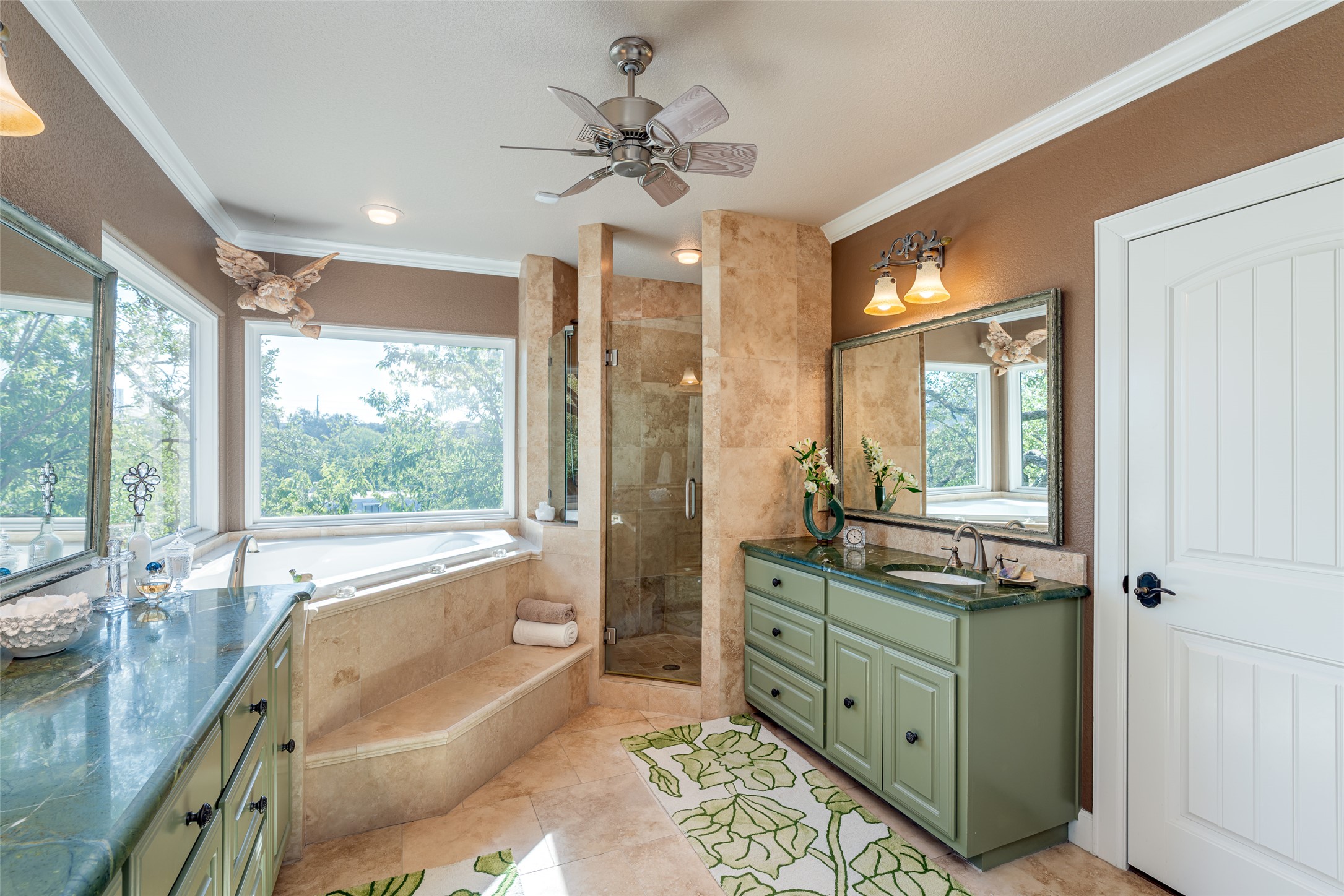1300 Bluff Street Austin, TX 78704 - Photo 24 of 40 Shower straight ahead and doorway to the closet on right.