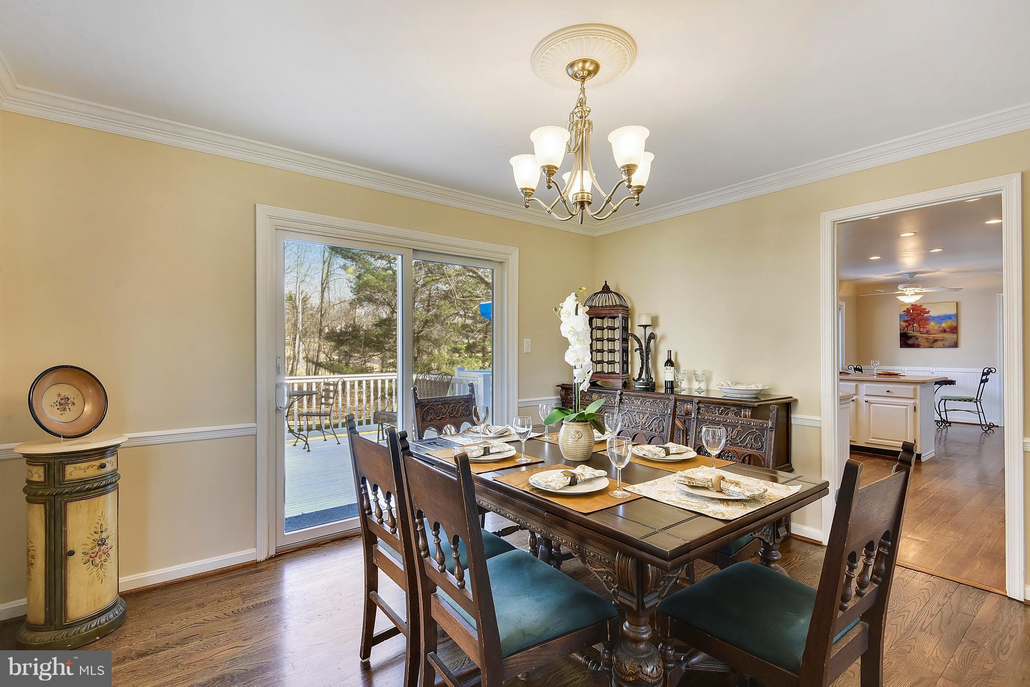 15901 Green Meadow Road North Potomac, MD 20878 - Photo 9 of 30 Dining Room Opening to Oversized Deck