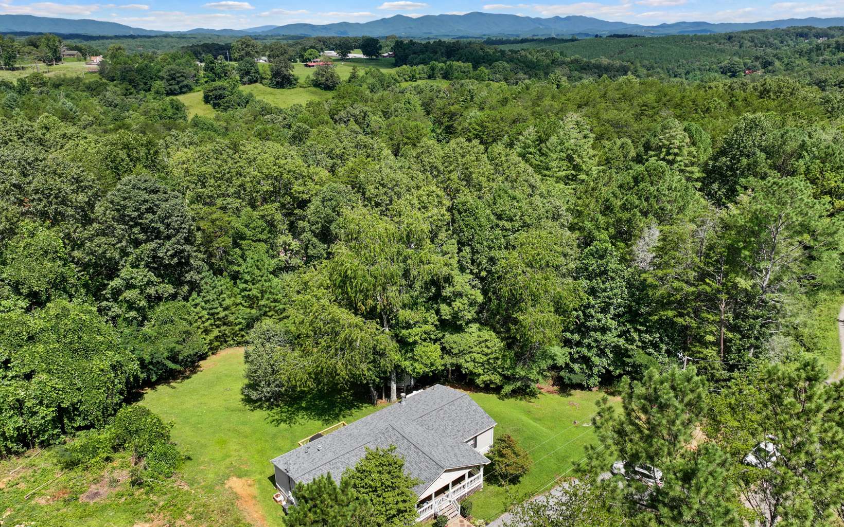 611 Wash Wilson Road Blue Ridge, GA 30513 - Photo 3 of 26 an aerial view of a house with a yard